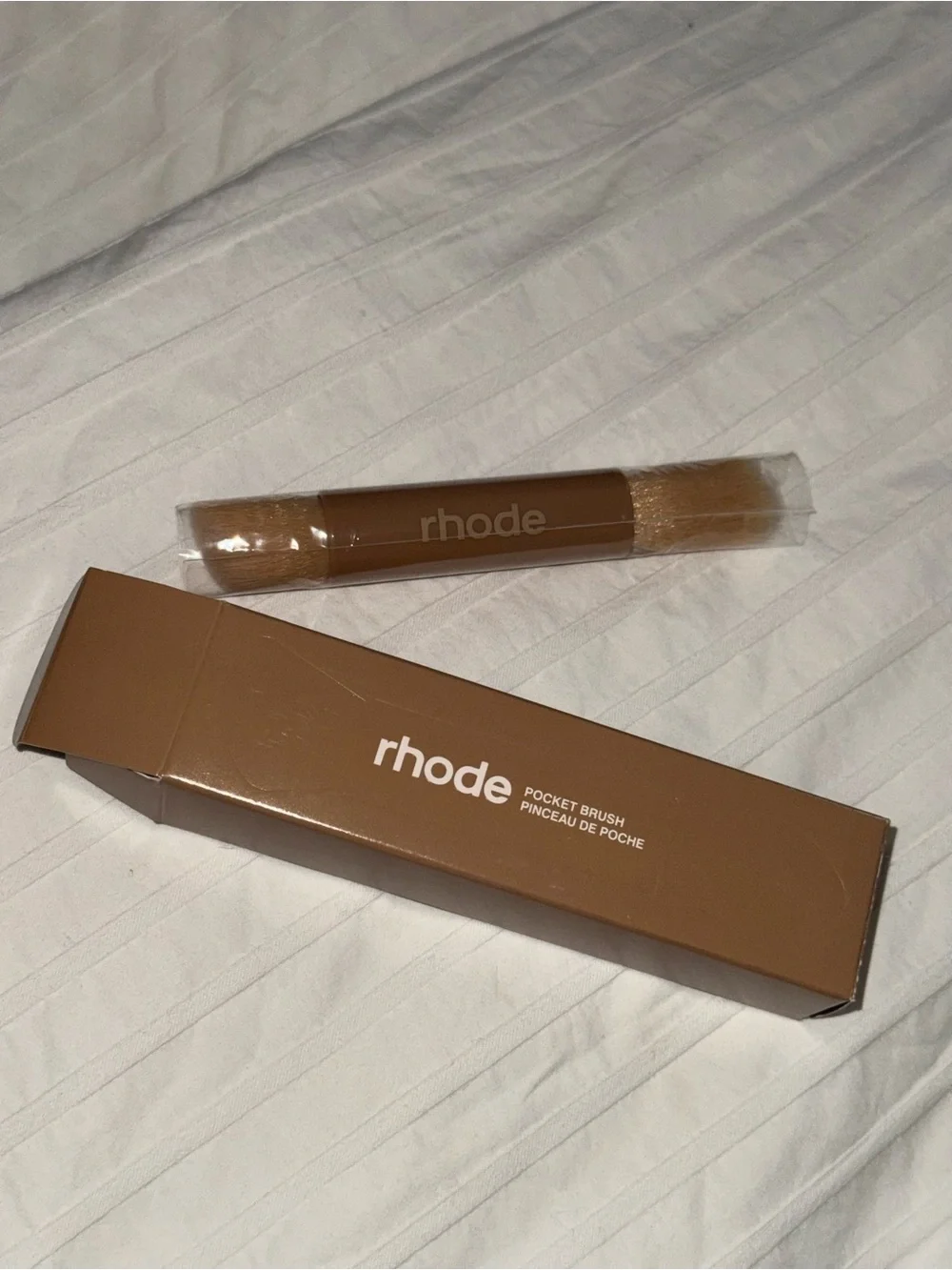 Rhode Pocket Brush Double-Ended Makeup Brush NWT